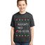 Naughty Nice 6 7 Checklist Ugly Christmas Sweater For Kids | Unisex Boys Girls Graphic Youth T-Shirt