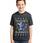 Season's Eatings Shark Ugly Christmas Sweater For Kids | Unisex Boys Girls Graphic Youth T-Shirt