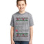 Naughty Nice 4 1 Checklist Ugly Christmas Sweater For Kids | Unisex Boys Girls Graphic Youth T-Shirt