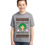 Ho Ho Ho Homerun, Baseball Fan Christmas Design Ugly Christmas Sweater For Kids | Unisex Boys Girls Graphic Youth T-Shirt
