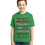 Naughty Nice 4 1 Checklist Ugly Christmas Sweater For Kids | Unisex Boys Girls Graphic Youth T-Shirt