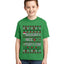 Naughty Nice 4 1 Checklist Ugly Christmas Sweater For Kids | Unisex Boys Girls Graphic Youth T-Shirt