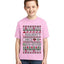 Naughty Nice 6 7 Checklist Ugly Christmas Sweater For Kids | Unisex Boys Girls Graphic Youth T-Shirt