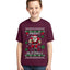 Merry Blitzmas, Football Christmas Sweater Design Ugly Christmas Sweater For Kids | Unisex Boys Girls Graphic Youth T-Shirt