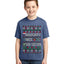 Naughty Nice 6 7 Checklist Ugly Christmas Sweater For Kids | Unisex Boys Girls Graphic Youth T-Shirt