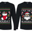 I Put The D In Holiday Sweater Girlfriend Boyfriend Gift His and Hers Matching Ugly Christmas Couple Long Sleeve Shirt
