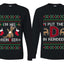 I Put The D In Reindeer Sweater Girlfriend Boyfriend Gift His and Hers Matching Ugly Christmas Couple Long Sleeve Shirt