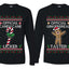 Official Candy Cane Licker Gingerbread Taster Sweater Girlfriend Boyfriend Gift His and Hers Matching Ugly Christmas Couple Long Sleeve Shirt