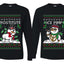 Frostitute Ice Pimp Snowmen Sweater Girlfriend Boyfriend Gift His and Hers Matching Ugly Christmas Couple Long Sleeve Shirt