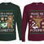 Freak On The Sheets Make Me Crumb Sweater Girlfriend Boyfriend Gift His and Hers Matching Ugly Christmas Couple Long Sleeve Shirt