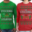The Stocking, The Stocking Stuffer | Funny  Couples Cute Shirt Girlfriend Boyfriend Gift His and Hers Matching Ugly Christmas Couple Long Sleeve Shirt
