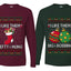 I Like Them Big and Bobbing, Hefty and Hung Sweater Girlfriend Boyfriend Gift His and Hers Matching Ugly Christmas Couple Long Sleeve Shirt