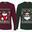 I Put The D In Holiday Sweater Girlfriend Boyfriend Gift His and Hers Matching Ugly Christmas Couple Long Sleeve Shirt