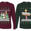 North Pole, Pole Dancer Sweater Girlfriend Boyfriend Gift His and Hers Matching Ugly Christmas Couple Long Sleeve Shirt