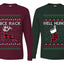 Nice Rack, Well Hung Sweater Girlfriend Boyfriend Gift His and Hers Matching Ugly Christmas Couple Long Sleeve Shirt