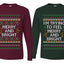 I'm Trying to Feel Merry and Bright Sweater Girlfriend Boyfriend Gift His and Hers Matching Ugly Christmas Couple Long Sleeve Shirt