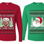 Deliver All Night Long So Good He Came Twice Sweater Girlfriend Boyfriend Gift His and Hers Matching Ugly Christmas Couple Long Sleeve Shirt