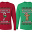 Official Candy Cane Licker Gingerbread Taster Sweater Girlfriend Boyfriend Gift His and Hers Matching Ugly Christmas Couple Long Sleeve Shirt