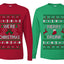 Merry Drunk We're Christmas Sweater Girlfriend Boyfriend Gift His and Hers Matching Ugly Christmas Couple Long Sleeve Shirt