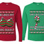 She Likes My Peppermint Stick, He Likes My Big Bulbs Sweater Girlfriend Boyfriend Gift His and Hers Matching Ugly Christmas Couple Long Sleeve Shirt