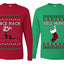 Nice Rack, Well Hung Sweater Girlfriend Boyfriend Gift His and Hers Matching Ugly Christmas Couple Long Sleeve Shirt