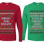 I'm Trying to Feel Merry and Bright Sweater Girlfriend Boyfriend Gift His and Hers Matching Ugly Christmas Couple Long Sleeve Shirt