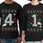 41 Combination Sweater Girlfriend Boyfriend Gift His and Hers Matching Ugly Christmas Couple Long Sleeve Shirt