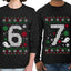 6 7 Meme Sweater Girlfriend Boyfriend Gift His and Hers Matching Ugly Christmas Couple Long Sleeve Shirt
