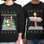 North Pole, Pole Dancer Sweater Girlfriend Boyfriend Gift His and Hers Matching Ugly Christmas Couple Long Sleeve Shirt