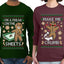 Freak On The Sheets Make Me Crumb Sweater Girlfriend Boyfriend Gift His and Hers Matching Ugly Christmas Couple Long Sleeve Shirt