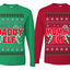 Daddy Elf Mommy Elf Matching His and Hers Couples Shirt Girlfriend Boyfriend Gift His and Hers Matching Ugly Christmas Couple Long Sleeve Shirt