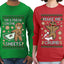 Freak On The Sheets Make Me Crumb Sweater Girlfriend Boyfriend Gift His and Hers Matching Ugly Christmas Couple Long Sleeve Shirt