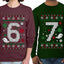 6 7 Meme Sweater Girlfriend Boyfriend Gift His and Hers Matching Ugly Christmas Couple Long Sleeve Shirt