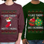 I Like Them Big and Bobbing, Hefty and Hung Sweater Girlfriend Boyfriend Gift His and Hers Matching Ugly Christmas Couple Long Sleeve Shirt