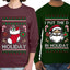 I Put The D In Holiday Sweater Girlfriend Boyfriend Gift His and Hers Matching Ugly Christmas Couple Long Sleeve Shirt