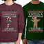 Official Candy Cane Licker Gingerbread Taster Sweater Girlfriend Boyfriend Gift His and Hers Matching Ugly Christmas Couple Long Sleeve Shirt