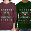Merry Drunk We're Christmas Sweater Girlfriend Boyfriend Gift His and Hers Matching Ugly Christmas Couple Long Sleeve Shirt