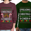 Spreading Christmas Cheer Sweater Girlfriend Boyfriend Gift His and Hers Matching Ugly Christmas Couple Long Sleeve Shirt