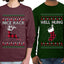 Nice Rack, Well Hung Sweater Girlfriend Boyfriend Gift His and Hers Matching Ugly Christmas Couple Long Sleeve Shirt
