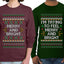 I'm Trying to Feel Merry and Bright Sweater Girlfriend Boyfriend Gift His and Hers Matching Ugly Christmas Couple Long Sleeve Shirt