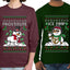 Frostitute Ice Pimp Snowmen Sweater Girlfriend Boyfriend Gift His and Hers Matching Ugly Christmas Couple Long Sleeve Shirt