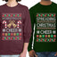 Spreading Christmas Cheer Sweater Girlfriend Boyfriend Gift His and Hers Matching Ugly Christmas Couple Long Sleeve Shirt