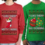 I Like Them Big and Bobbing, Hefty and Hung Sweater Girlfriend Boyfriend Gift His and Hers Matching Ugly Christmas Couple Long Sleeve Shirt