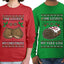 Love My Chestnuts Love My Yule Log Sweater Girlfriend Boyfriend Gift His and Hers Matching Ugly Christmas Couple Long Sleeve Shirt