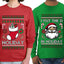 I Put The D In Holiday Sweater Girlfriend Boyfriend Gift His and Hers Matching Ugly Christmas Couple Long Sleeve Shirt