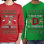 I Put The D In Reindeer Sweater Girlfriend Boyfriend Gift His and Hers Matching Ugly Christmas Couple Long Sleeve Shirt