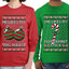 She Likes My Peppermint Stick, He Likes My Big Bulbs Sweater Girlfriend Boyfriend Gift His and Hers Matching Ugly Christmas Couple Long Sleeve Shirt