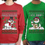 Frostitute Ice Pimp Snowmen Sweater Girlfriend Boyfriend Gift His and Hers Matching Ugly Christmas Couple Long Sleeve Shirt