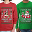 I Love To Stuff Her Stocking Jingle His Bells Sweater Girlfriend Boyfriend Gift His and Hers Matching Ugly Christmas Couple Long Sleeve Shirt