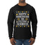 Happy Hanukkah Ya Filthy Schmuck, Ugly Christmas Sweater Unisex Mens Long Sleeve Shirt